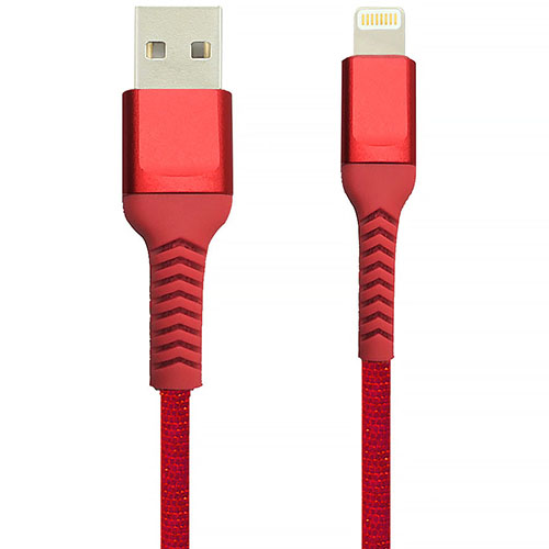 USB2.0 A Male to Lightning Male Cable Aluminum case Nylon woven MFi Certifcated