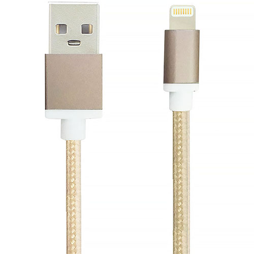 USB2.0 A Male to Lightning Male Cable Aluminum case Nylon woven MFi Certifcated