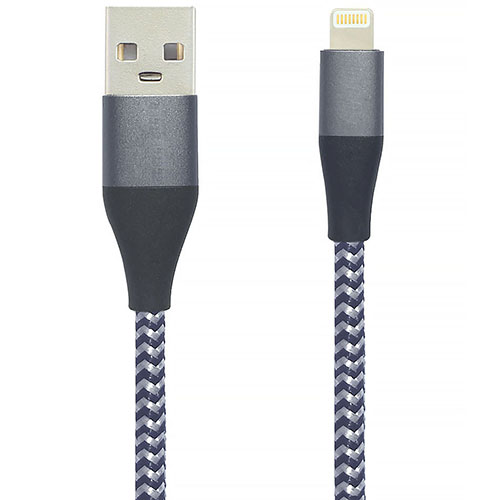 USB2.0 A Male to Lightning Male Cable Aluminum case Nylon woven MFi Certifcated