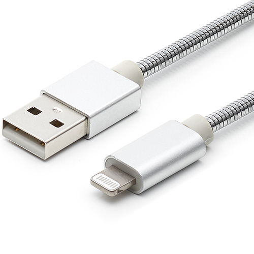 USB2.0 A Male to Lightning Male Cable Aluminum case Stainless steel MFi Certifcated