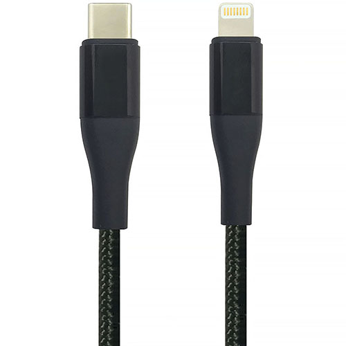 Type-C Male to Lightning Male Cable Aluminum case Nylon woven MFi Certifcated