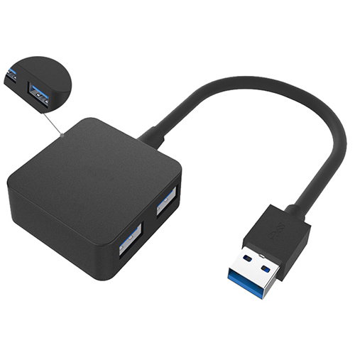 USB3.0 A Male TO USB3.0*4 Ports HUB 5Gbs